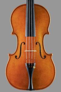 violin in ancient wood front
